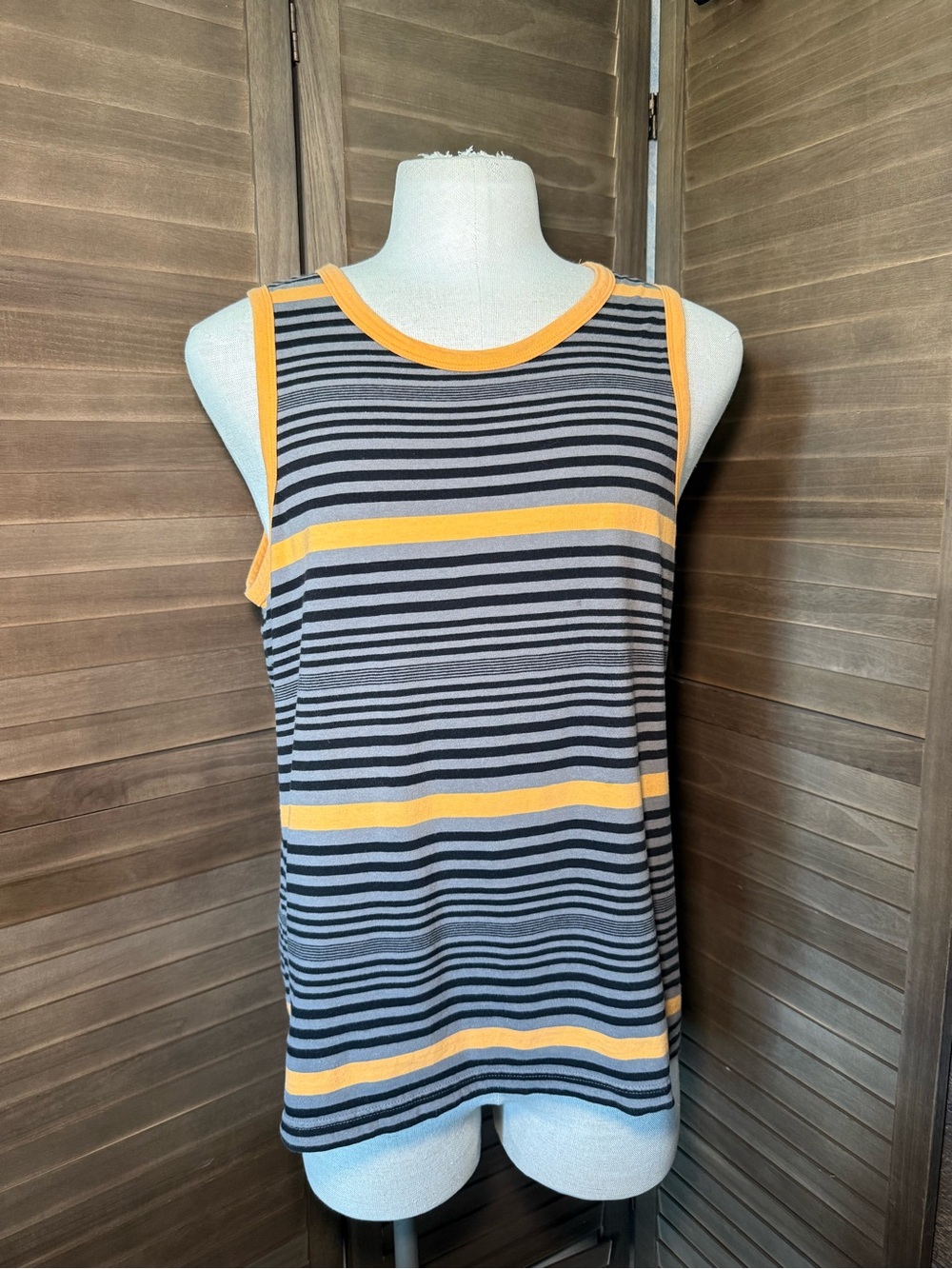 Unisex striped OP striped  tank. Casual beach streetwear.